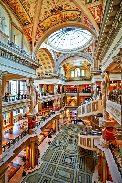The Shopping Mall at Caesars Palace Hotel. Las Vegas Nevada USA Digital Download