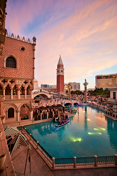 Venetian Hotel at Sunset. Las Vegas Nevada USA Digital Download