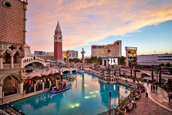 Venetian Hotel at Sunset. Las Vegas Nevada USA Digital Download