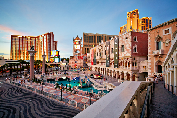 Venetian Hotel at Sunset. Las Vegas Nevada USA Digital Download