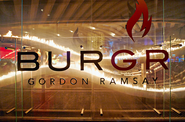 Gordon Ramsay Burgr Gourmet Restaurant. Paris Casino. Las Vegas Nevada USA Digital Download
