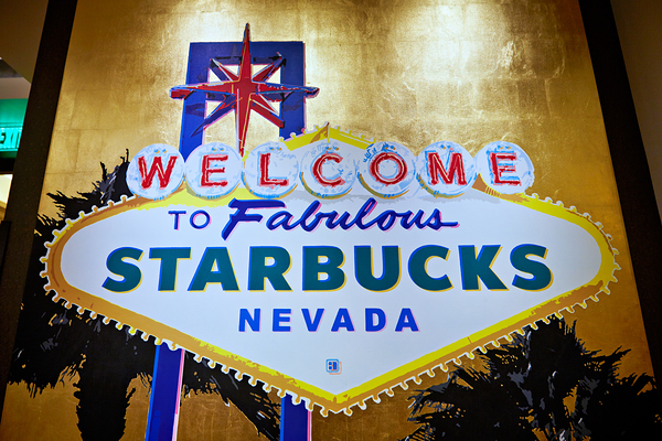 Starbucks Coffee. Caesars Palace Hotel. Las Vegas Nevada USA Digital Download