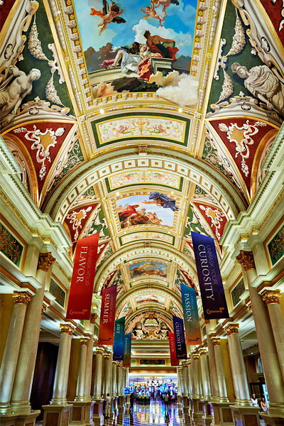 The lobby of Venetian Hotel. Las Vegas Nevada USA Digital Download