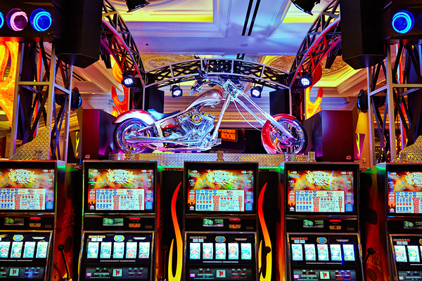 Slot Machines at Venetian Hotel Casino. Las Vegas Nevada USA Digital Download