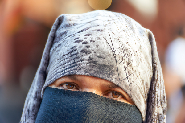 Morocco Marrakesh. Portrait of a veiled moroccan woman Digital Download