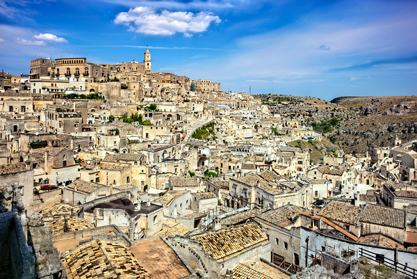 Matera Basilicata Italy. Cityscape. I sassi di Matera Digital Download