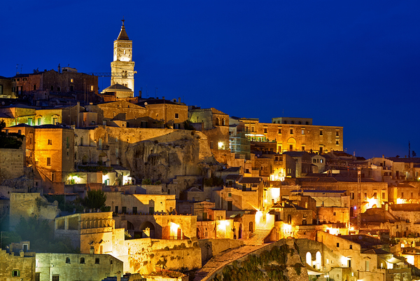 Matera Basilicata Italy. Cityscape ay sunset Digital Download