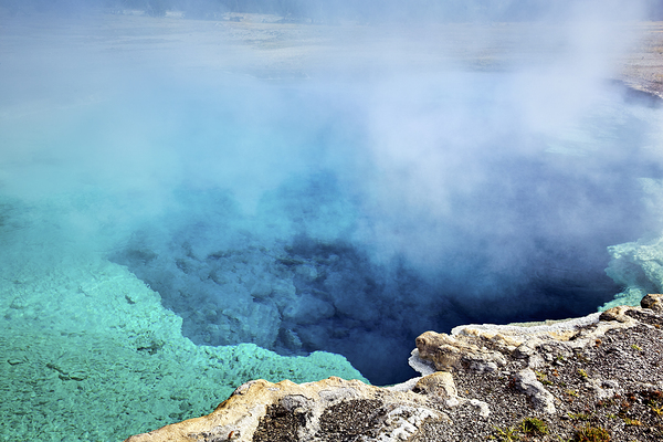 Black Sand Basin. Sapphire Pool at the Yellowstone National Park. Wyoming. USA. Digital Download