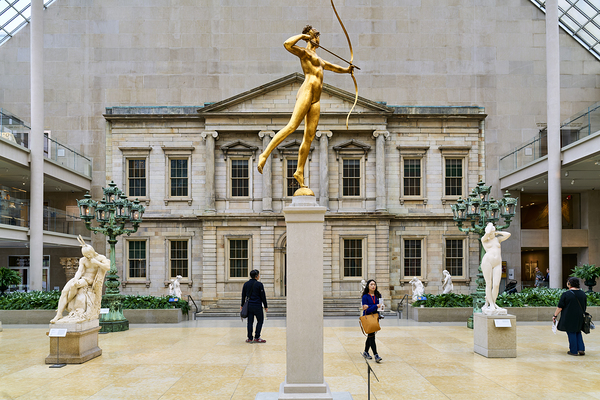 New York. Manhattan. United States. The Metropolitan Museum of Art. Engelhard Court in the American Wing. Diana sculpture Digital Download