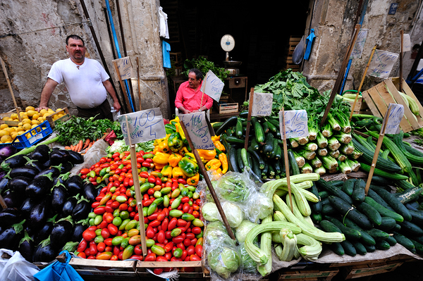 Palermo Sicily Italy. La Vucciria open air market Digital Download