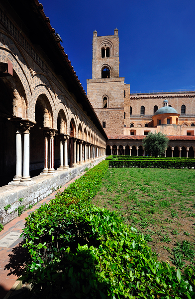Palermo Sicily Italy. Duomo di Monreale. The cloister Digital Download