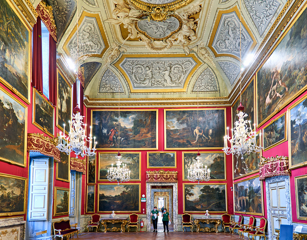 Rome Lazio Italy. The Doria Pamphilj Gallery is a large art collection housed in the Palazzo Doria Pamphilj. Salone del Pussino Digital Download