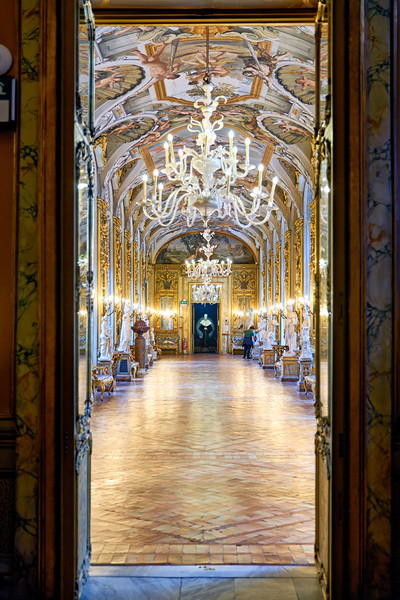 Rome Lazio Italy. The Doria Pamphilj Gallery is a large art collection housed in the Palazzo Doria Pamphilj. Galleria degli specchi mirrors gallery Digital Download