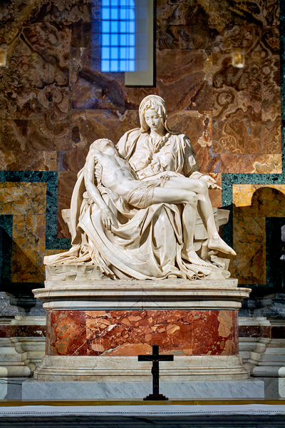 Rome Lazio Italy. Saint Peters Basilica in Saint Peters Square. The Pietà by Michelangelo Digital Download