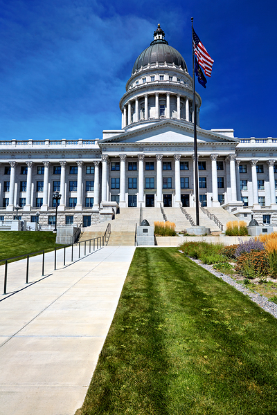 The Utah State Capitol house of government for the U.S. state of Utah. Digital Download