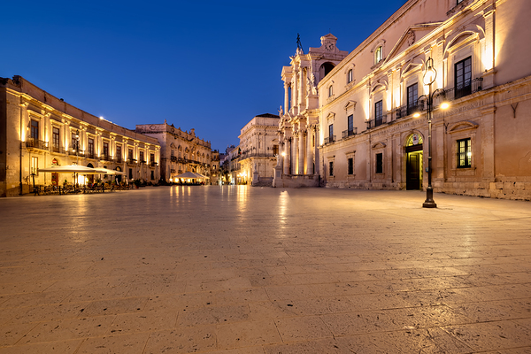 Syracuse Sicily Italy. The Cathedral of Syracuse in Ortygia Island Digital Download