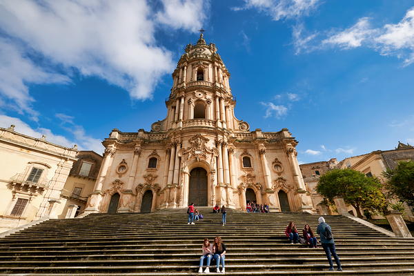 Duomo of San Giorgio Cathedral in Modica Sicily Italy Digital Download