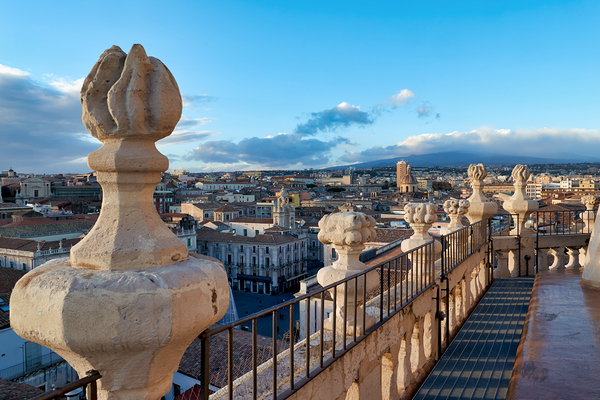 Panorama elevated view of Catania Sicily Italy Digital Download