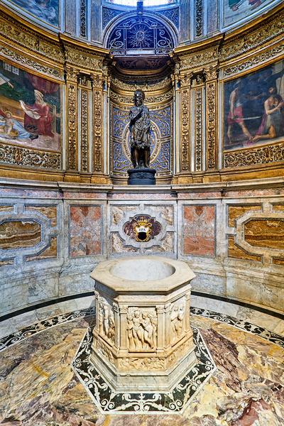 Siena Tuscany Italy. The Cathedral. Statue of San Giovanni Battista by Donatello di Siena Digital Download
