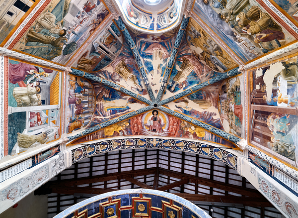 Montefalco Umbria Italy. San Francesco Church frescoed by Benozzo Gozzoli. The apse Digital Download