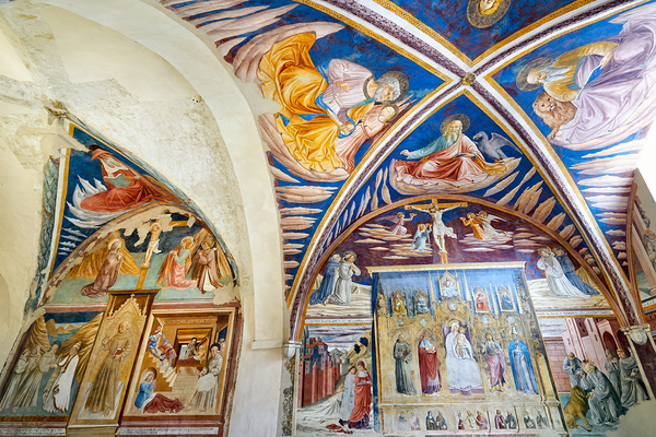 Montefalco Umbria Italy. San Francesco Church frescoed by Benozzo Gozzoli Digital Download