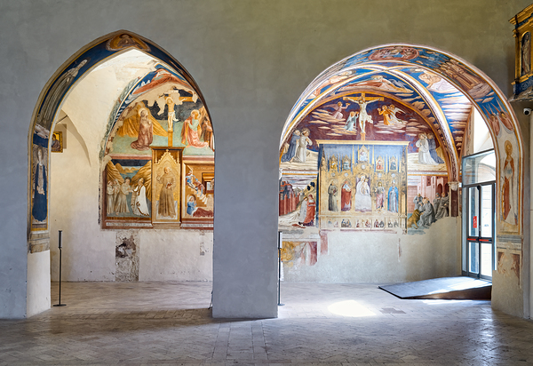 Montefalco Umbria Italy. San Francesco Church frescoed by Benozzo Gozzoli Digital Download