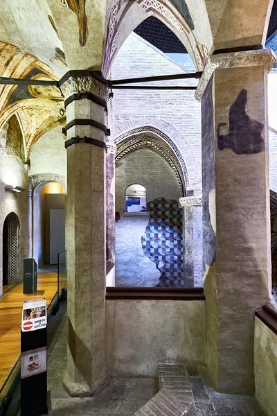 Foligno Umbria Italy. Frescoes at Trinci Palace Palazzo Trinci a patrician residence and museum. Digital Download