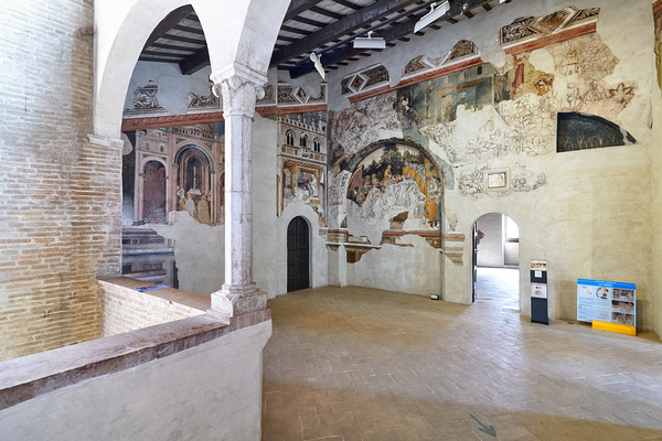 Foligno Umbria Italy. Frescoes at Trinci Palace Palazzo Trinci a patrician residence and museum. Digital Download
