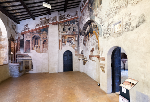 Foligno Umbria Italy. Frescoes at Trinci Palace Palazzo Trinci a patrician residence and museum. Digital Download