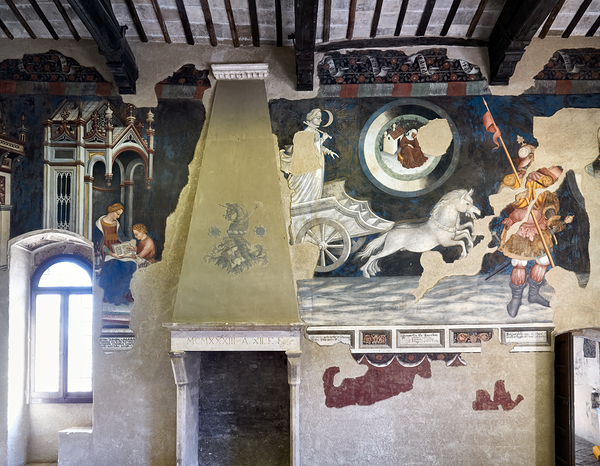 Foligno Umbria Italy. Frescoes at Trinci Palace Palazzo Trinci a patrician residence and museum. Digital Download