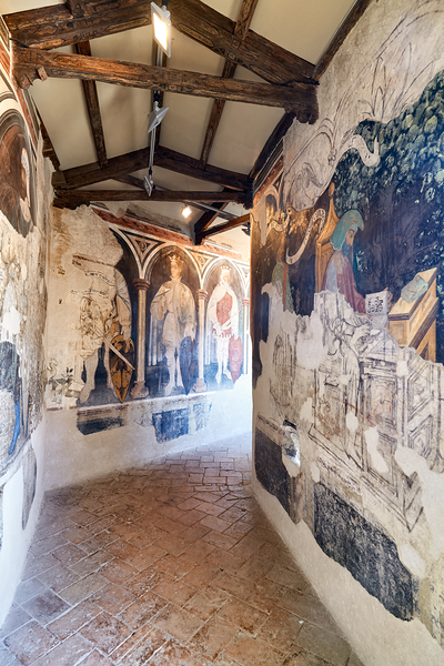 Foligno Umbria Italy. Frescoes at Trinci Palace Palazzo Trinci a patrician residence and museum. Digital Download
