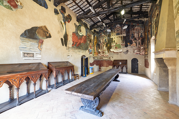 Foligno Umbria Italy. Frescoes at Trinci Palace Palazzo Trinci a patrician residence and museum. Digital Download