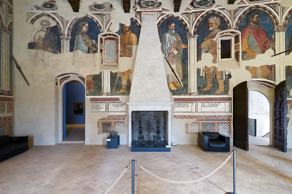 Foligno Umbria Italy. Frescoes at Trinci Palace Palazzo Trinci a patrician residence and museum. Digital Download