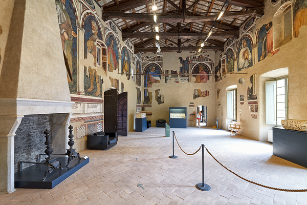 Foligno Umbria Italy. Frescoes at Trinci Palace Palazzo Trinci a patrician residence and museum. Digital Download