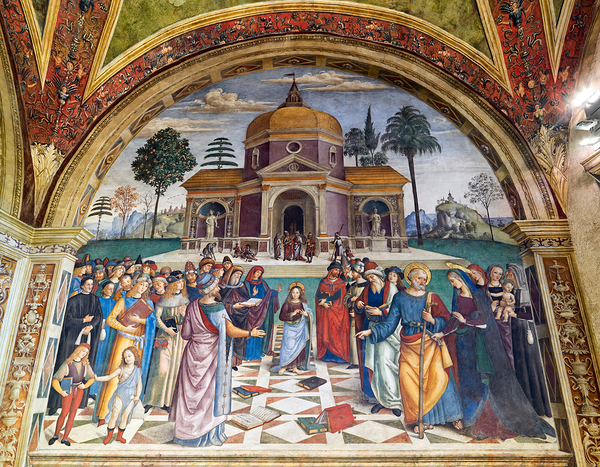 Spello Umbria Italy. Baglioni Chapel frescoed by Pinturicchio in Santa Maria Maggiore Church Digital Download
