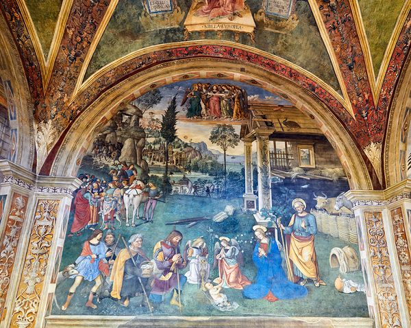 Spello Umbria Italy. Baglioni Chapel frescoed by Pinturicchio in Santa Maria Maggiore Church Digital Download