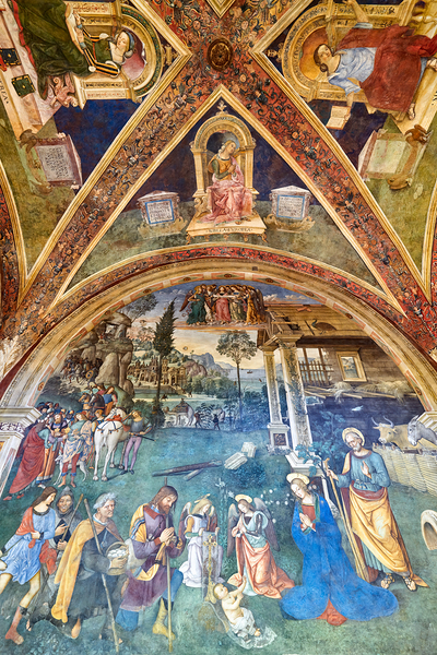 Spello Umbria Italy. Baglioni Chapel frescoed by Pinturicchio in Santa Maria Maggiore Church Digital Download