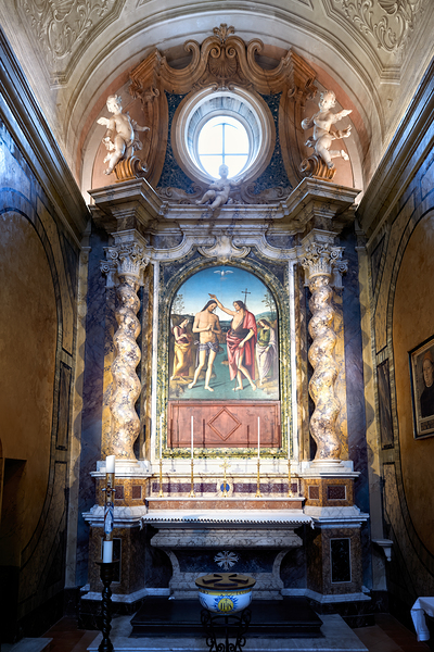 Città della Pieve Umbria Italy. The Cathedral of San Gervasio e Protasio. The Baptism of Christ by Perugino Digital Download