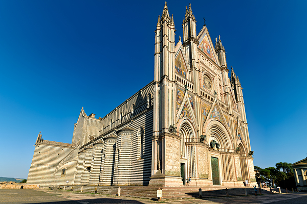 Orvieto Umbria Italy. The facade of the Cathedral Digital Download