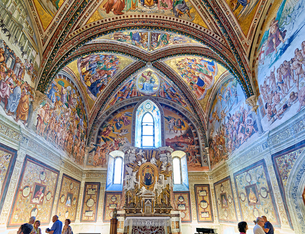 Orvieto Umbria Italy. The chapel of the Madonna di San Brizio frescoed by Fra Angelico Benozzo Gozzoli and Luca Signorelli Digital Download