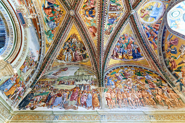 Orvieto Umbria Italy. The vault of the chapel of the Madonna di San Brizio frescoed by Fra Angelico and Benozzo Gozzoli Digital Download