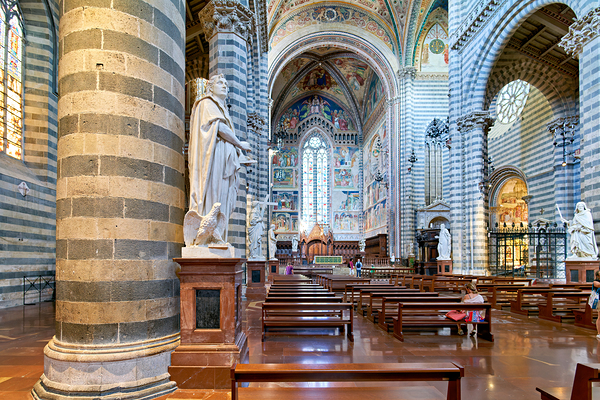 Orvieto Umbria Italy. The interior of the Cathedral Digital Download
