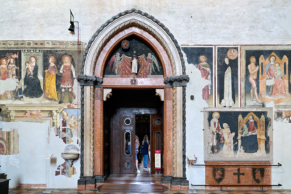 Verona Veneto Italy. The Basilica of Saint Anastasia. The entrance of the Cappella Giusti Giusti chapel Digital Download