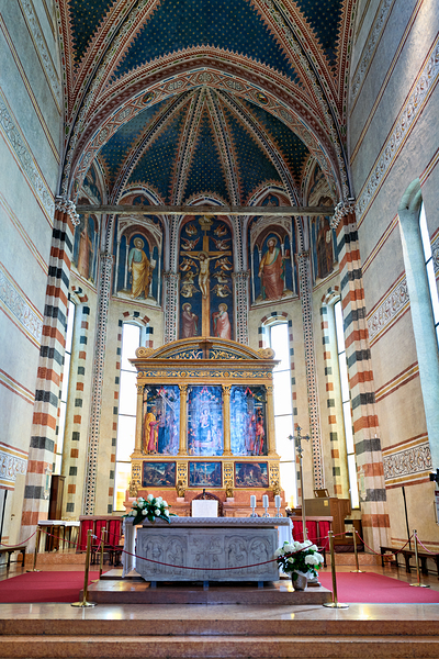 Verona Veneto Italy. The Basilica of San Zeno. Painting of Andrea Mantegna Digital Download