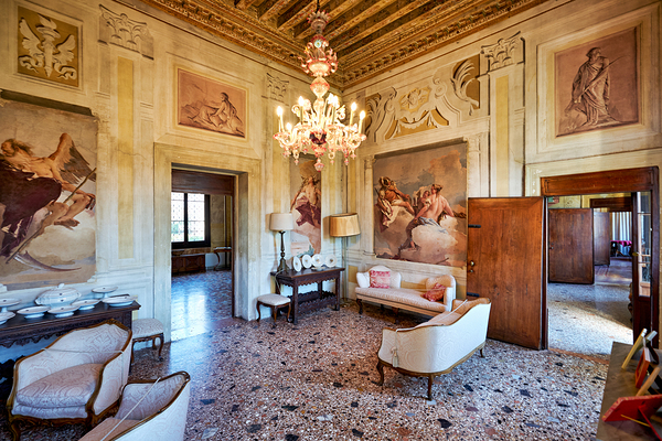 Vicenza Veneto Italy. The interiors of the Villa Valmarana ai Nani frescoed  by Giambattista and Giandomenico Tiepolo Digital Download