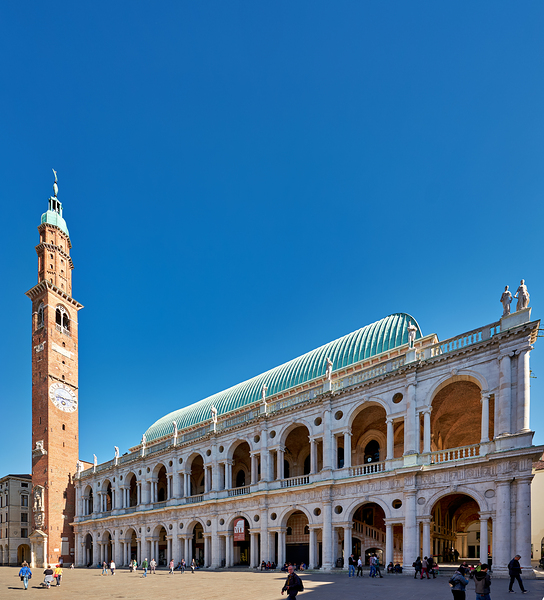 Vicenza Veneto Italy. The Basilica Palladiana is a Renaissance building in the central Piazza dei Signori in Vicenza Digital Download