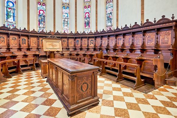 Vicenza Veneto Italy. Santa Corona is a Gothic-style Roman Catholic church Digital Download