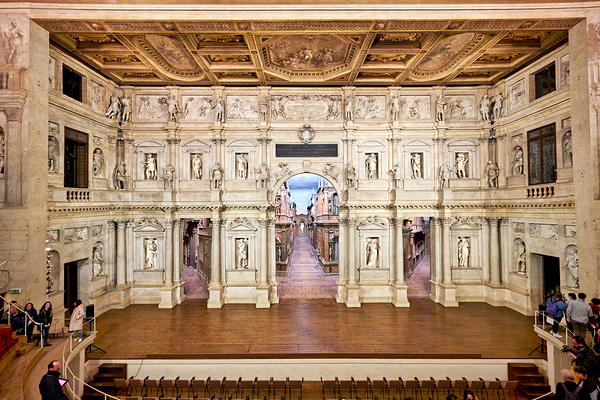 Vicenza Veneto Italy. The interiors of the Teatro Olimpico Olympic Theatre Digital Download