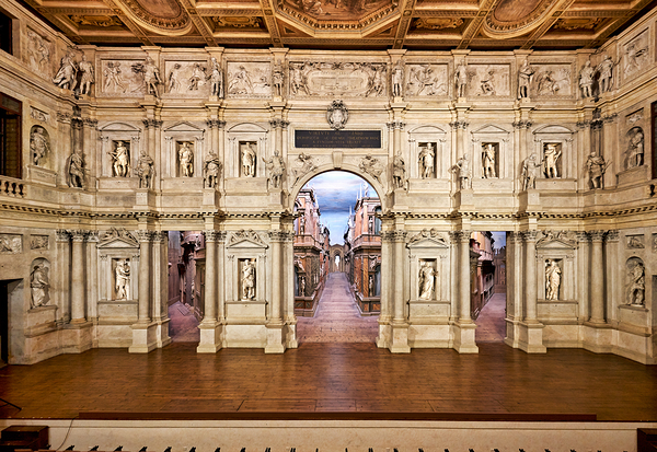 Vicenza Veneto Italy. The interiors of the Teatro Olimpico Olympic Theatre Digital Download