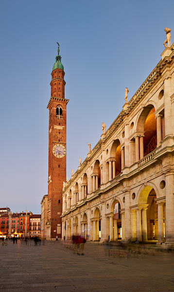 Vicenza Veneto Italy. The Basilica Palladiana is a Renaissance building in the central Piazza dei Signori in Vicenza Digital Download